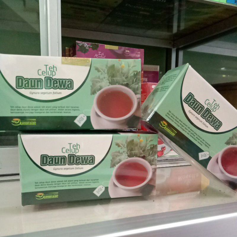 

TEH DAUN DEWA/ MENGOBATI STROKE/ MELANCARKAN SIRKULASI DARAH/ORIGINAL TAZAKKA KEMASAN TEH CELUP ISI 20 KANTONG.