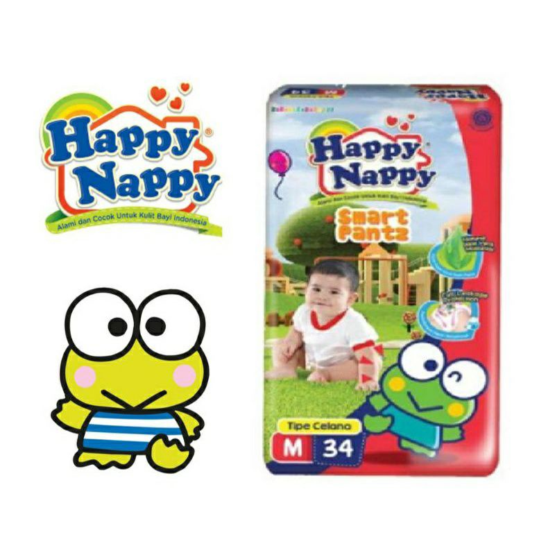 HAPPY NAPPY smart pants popok celana Happy Nappy M34