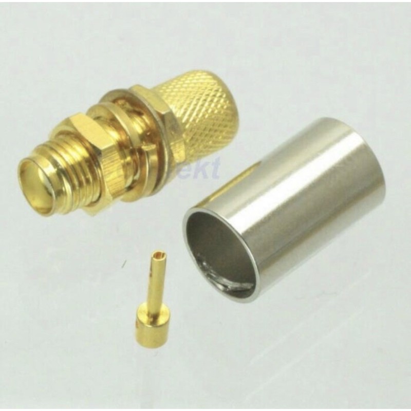 Konektor SMA female Crimp rg6 5D Ring Nickle