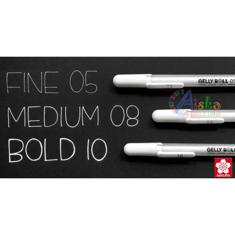 

Sakura Gelly Roll Pen (White Pen / White Gell Pen)