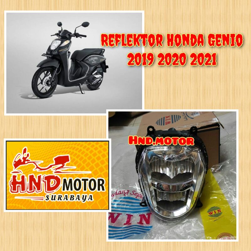 Reflektor Genio LED 2019 2020 2021 Lampu Depan Motor Honda Genio LED