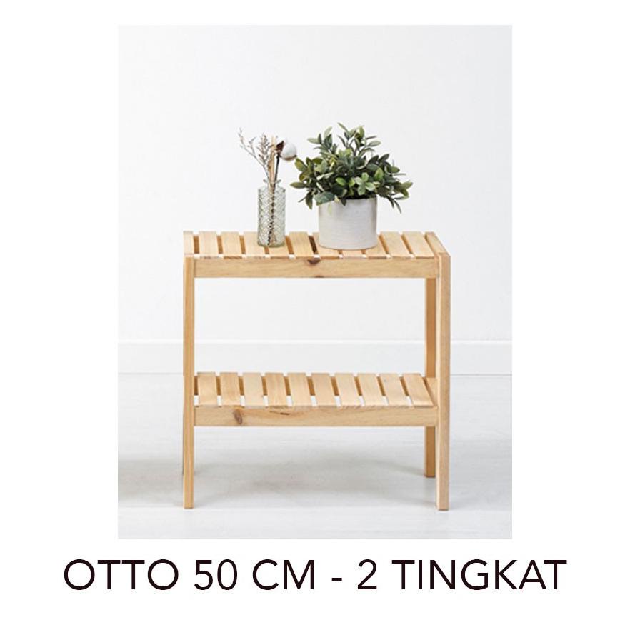 Up Space Otto Wooden Shelf 50 Cm / Rak Kayu / Rak Serbaguna / Rak Dapur / Rak Sepatu Kayu /Rak Taman