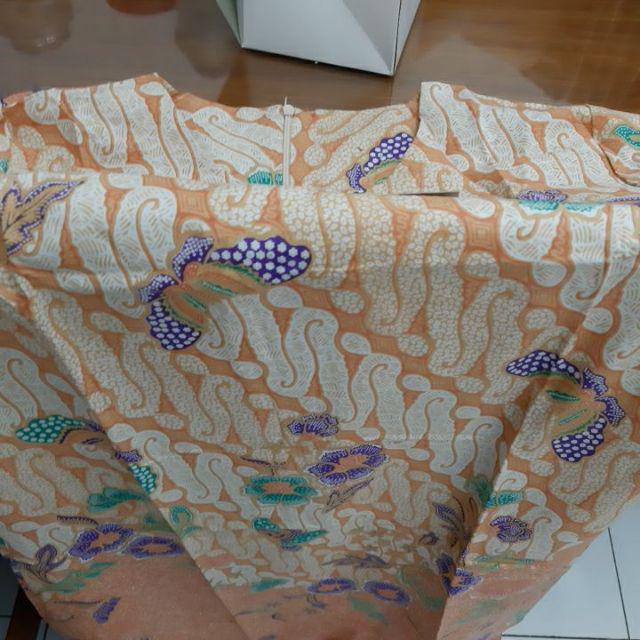 Tunik Monica Parang Soft #2 Gading Baju Batik Wanita Casual Formal Kondangan Kantoran Katun Halus