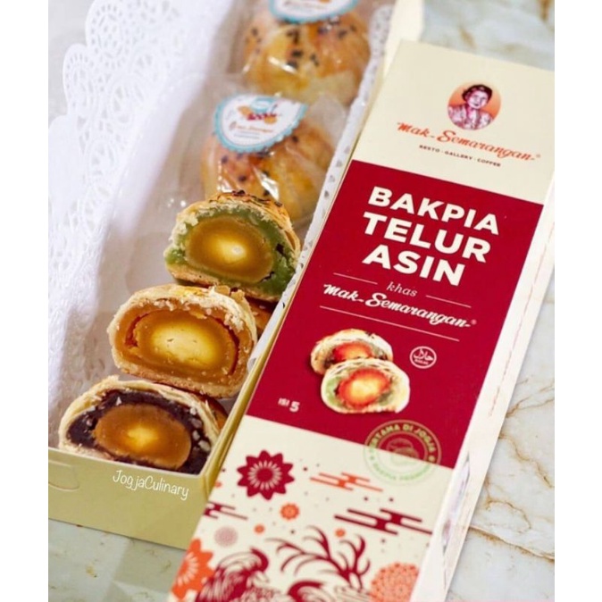 

Bakpia Telur Asin Mak Semarangan, 1 box isi 5 pcs