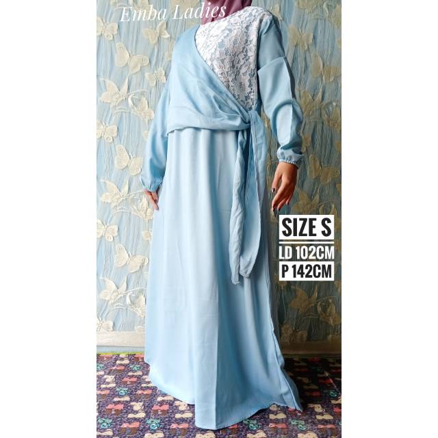 Emba Ladies S gamis jubah long  dress  syar i muslimah  