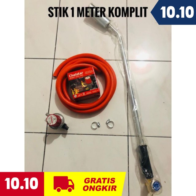 kompor tikus 1 meter komplit selang 2 meter dan regulator high pressure kompor blower