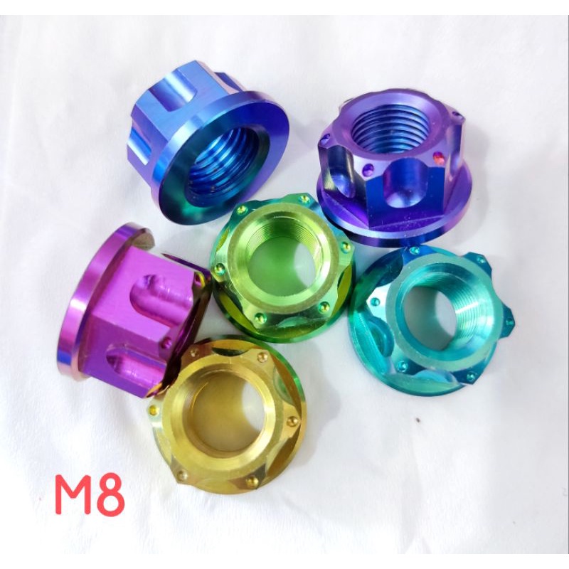Mur Titanium bolong M8 / Mur 12 Original Titanium Gr5