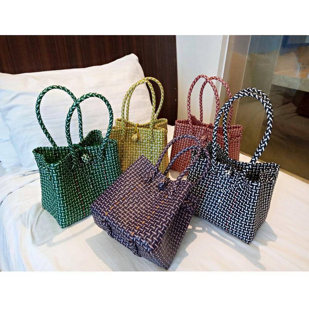 [KODE 99TOP] Tas Jali Jali Anyaman Plastik (Size L)