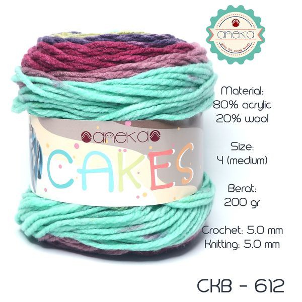 BENANG ANEKA CAKE / CAKES YARN - 612