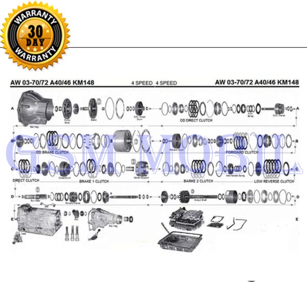 Kampas Kopling Matic Kijang Pajero Escudo 03-72LE 35677-30140 10006847