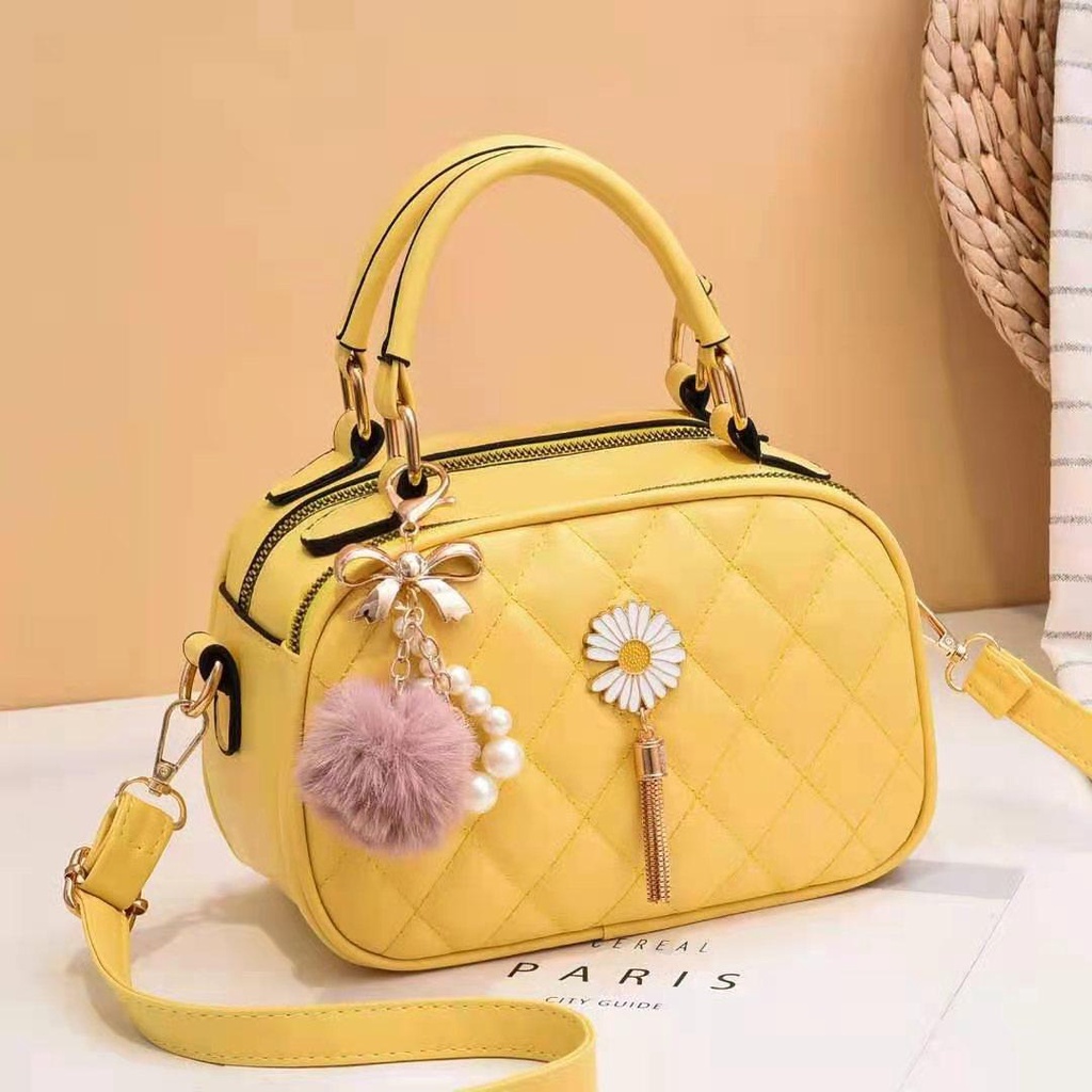 GT 1762 RISCE TAS SELEMPANG MOTIF BUNGA FLOWER WANITA CEWEK PEREMPUAN JAKARTA BATAM