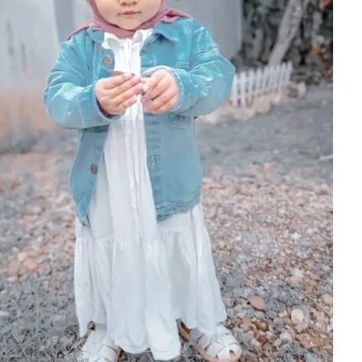 ❋ GAMIS ANAK WARNA PUTIH USIA 2-3-4-5 TAHUN SAHWA KIDS BAHAN KATUN RAYON DRESS MUSLIM ANAK WARNA HIT