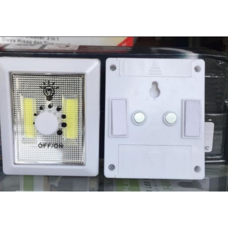 Lampu tempel Emergency Switch light COB LED 10watt Dimmer