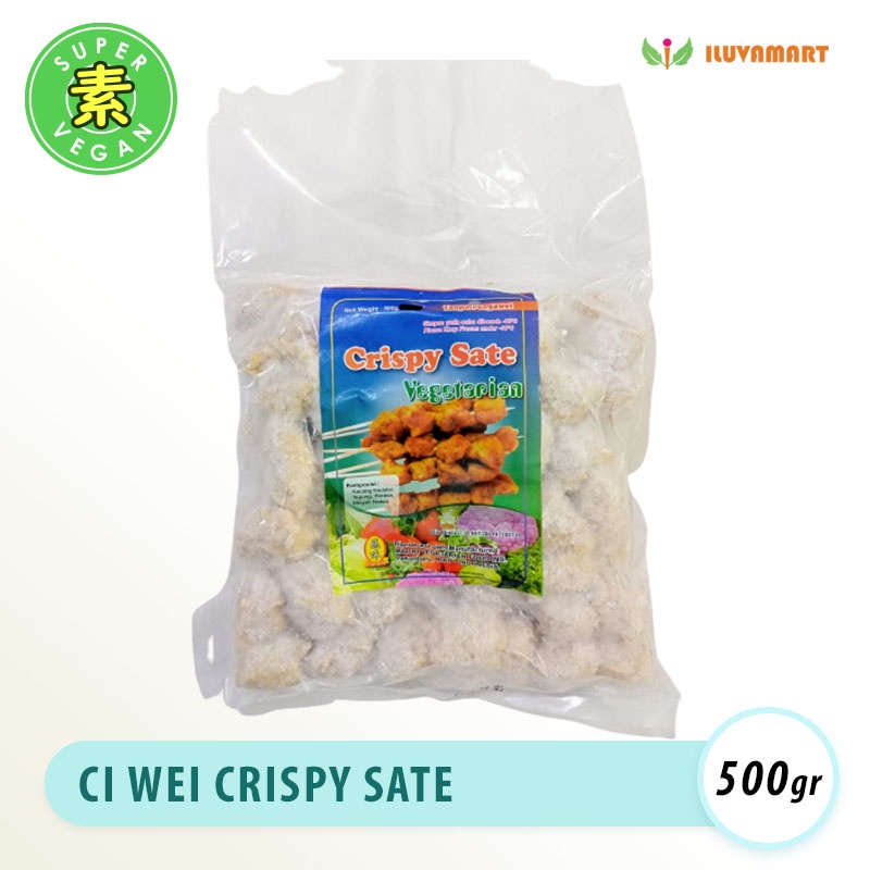 

Ci Wei Crispy Sate Nabati 500gr Ayam Nabati Potongan Kecil