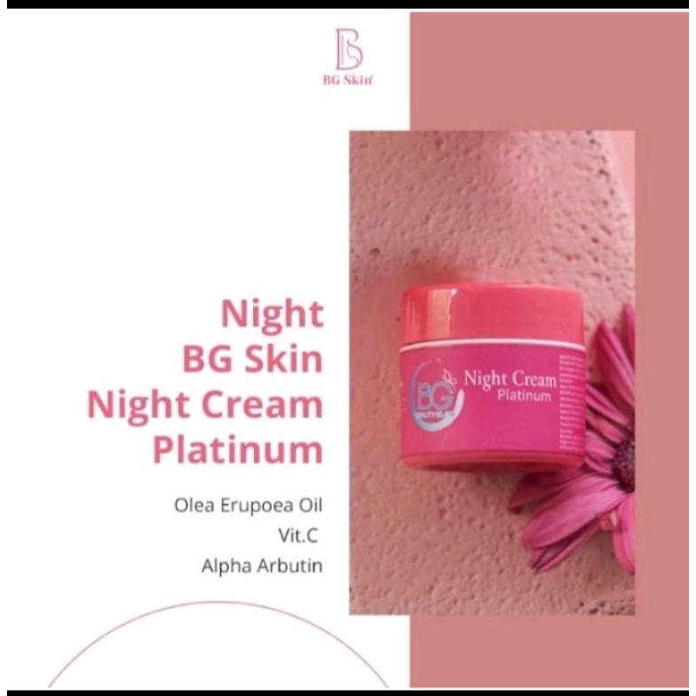 Night Cream Platinum BG Skincare / BG Night Cream Platinum / BG Skin Night Cream Platinum / Cream Ma