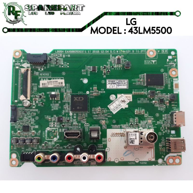 MB TV LED LG 43LM5500  Mainboard tv led lg 43lm5500