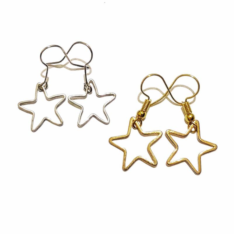 Tania Star Hook Earrings Anting Hooks Handmade