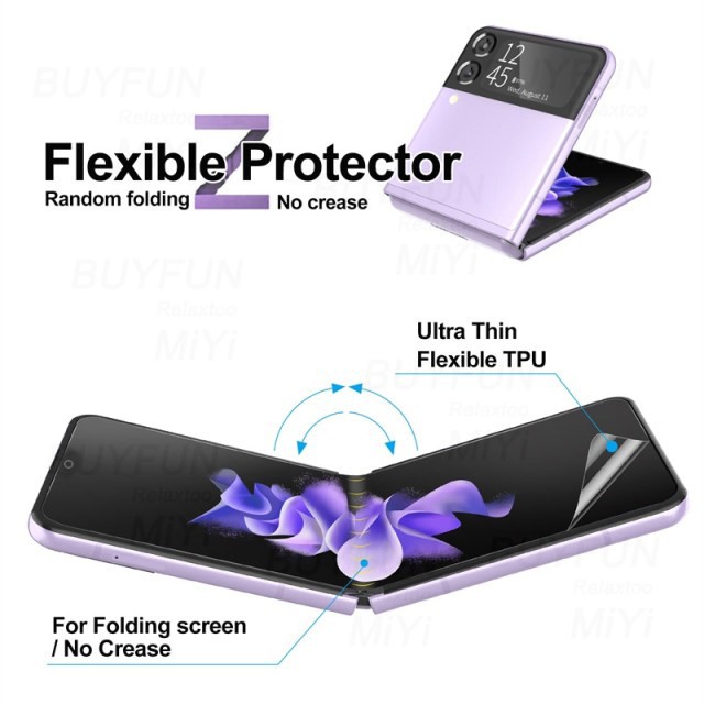 SAMSUNG GALAXY Z FLIP 4 5G FLIP 3 HYDROGEL SCREEN PROTECTOR FULL BODY