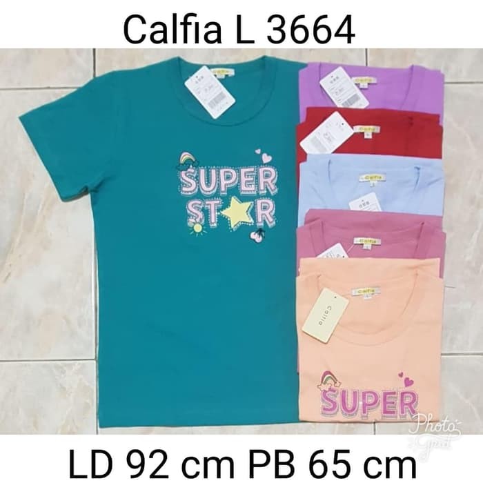 Kaos Wanita Bigsize Jumbo  Calfia SuperStar L