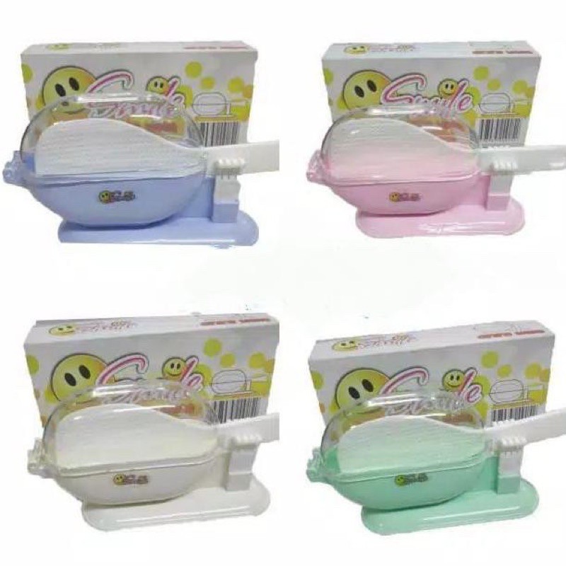 Centong Entong Sendok Nasi Plastik Tempat dan Tutup MCS Mother / SMILE Box Warna