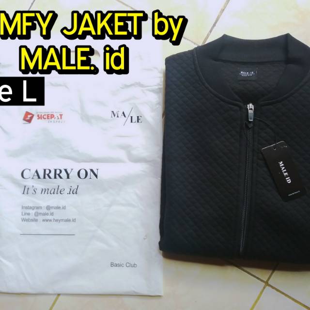 comfy jaket by Male id black L