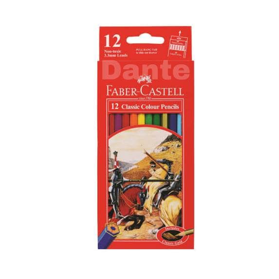 

WARNAPENSIL- PENSIL WARNA FABER CASTELL ISI 12 (PANJANG) -PENSIL WARNA