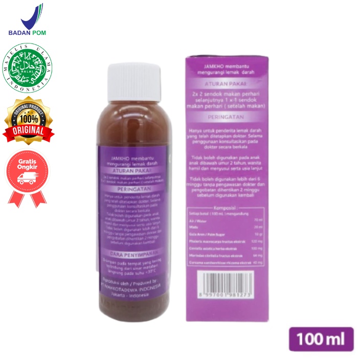 Jamkho Jamu Kolestrol 100ml Asli Original BPOM