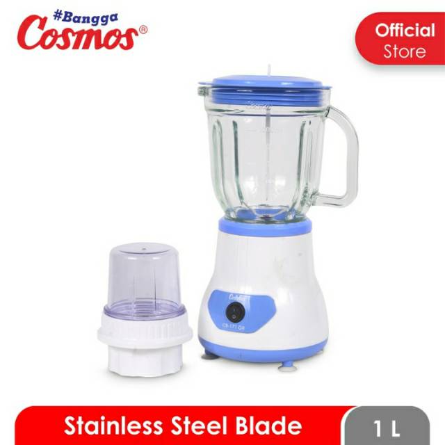 COSMOS Blender 2 Tabung Kaca 1 Liter CB 171GR - Garansi 1 Tahun