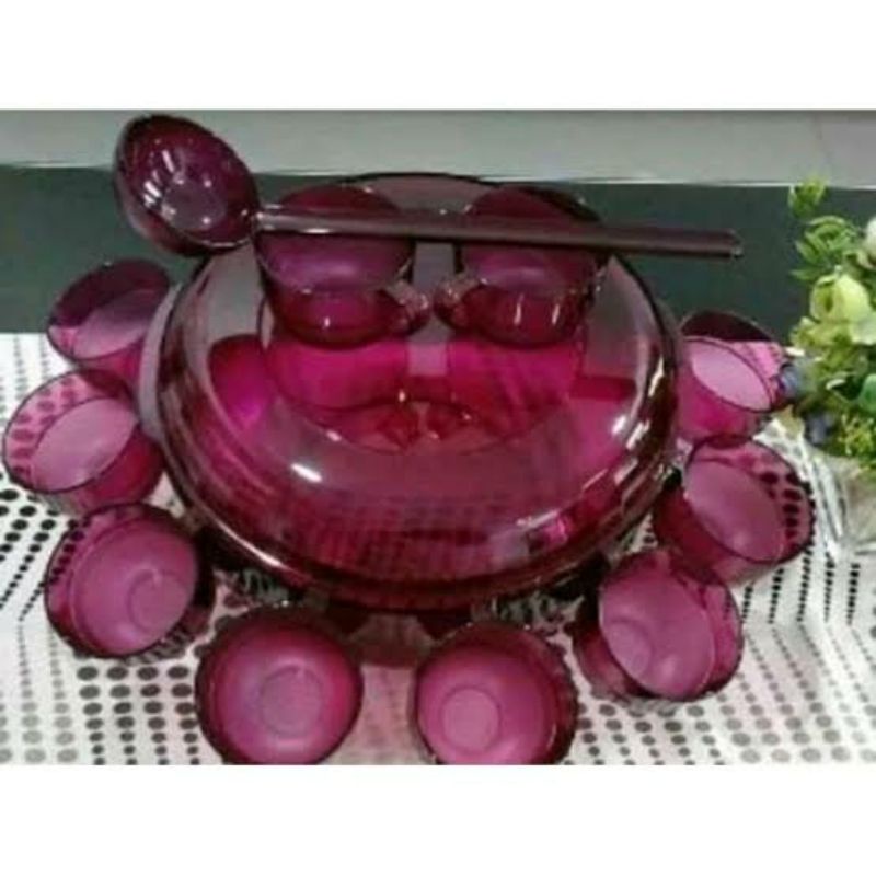 Watercolor Bowl set Tempat Es Buah