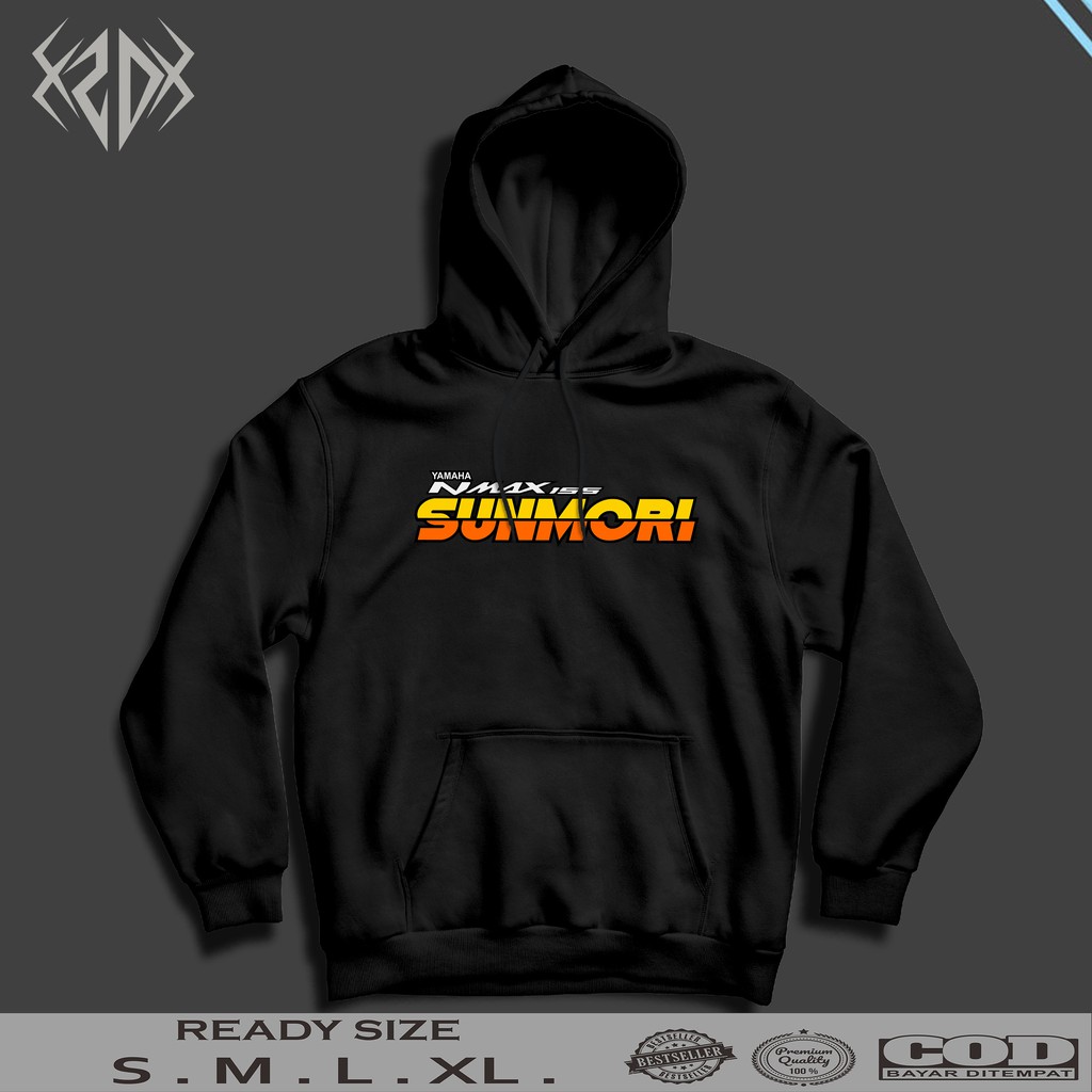 JAKET HODDIE SUNMORI INDONESIAN RIDER SERIES YAMAHA NMAX DEPAN / JAKET RACING /JAKET PRIA /