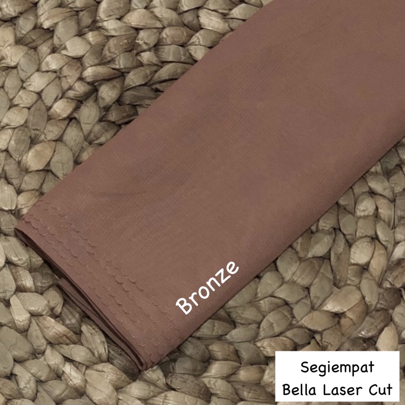 Hijab Bella Square Laser cut / Segiempat Bella-Bronze