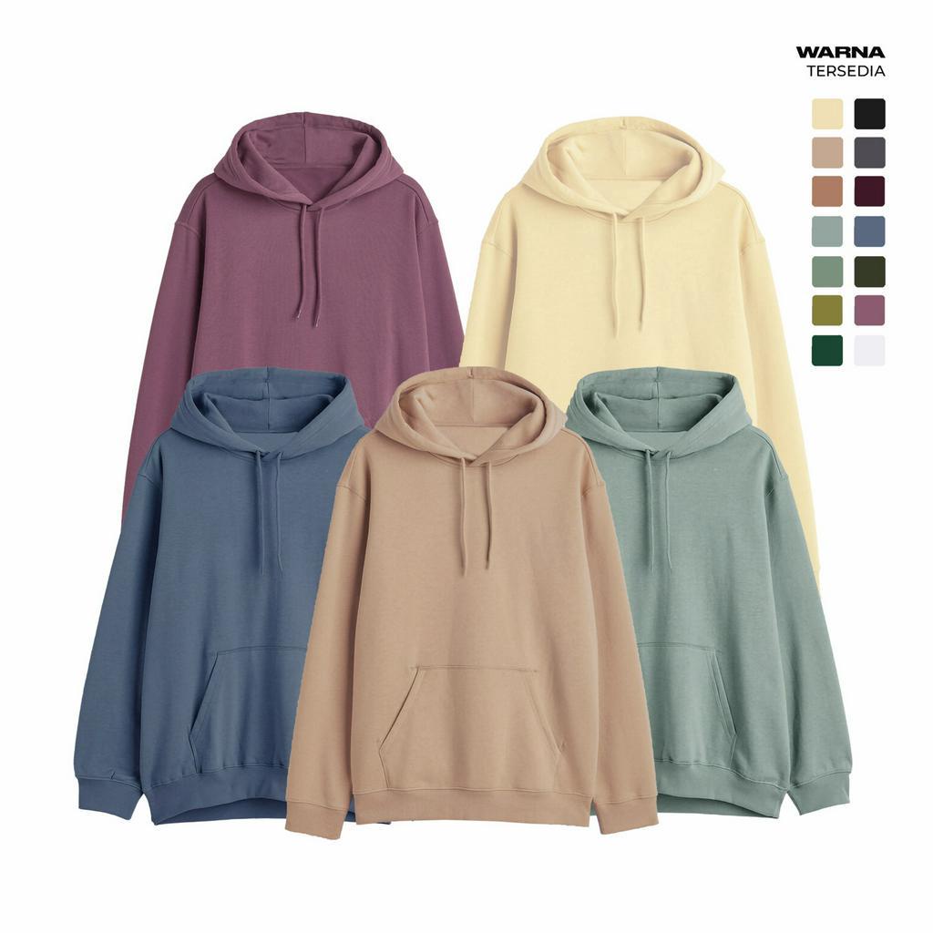 Public - Natural Hoodie - Hoodie Polos Wanita