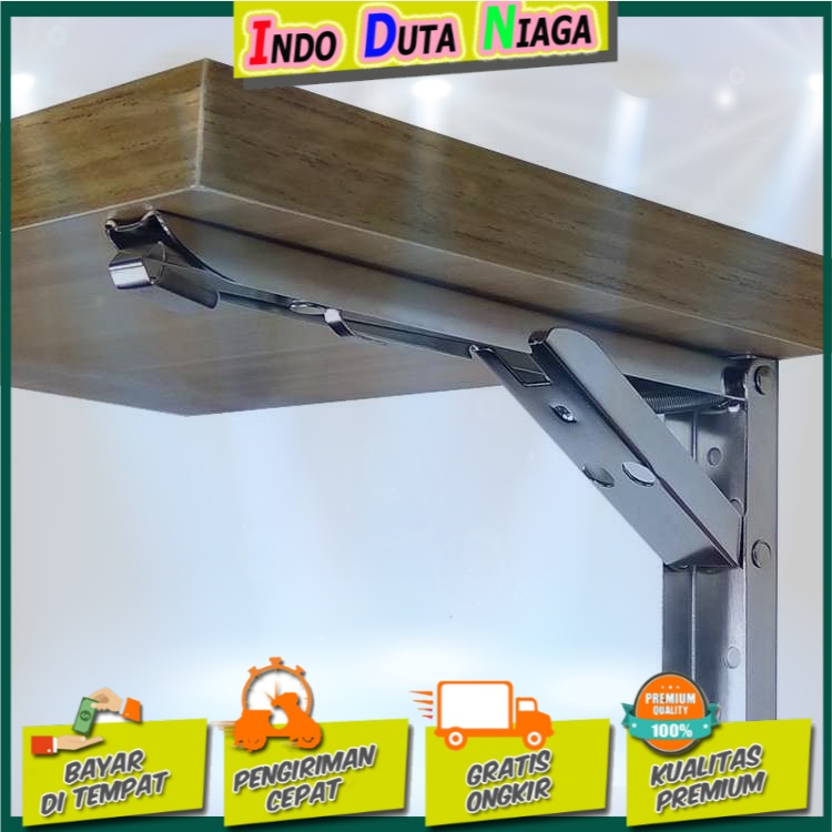 Taffware XIDA Bracket Engsel Stainless Steel 65kg 10 Inch 2 PCS JM005