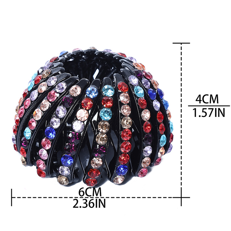 Korean Rhinestone Bird's Nest Hair Rope Fashion Crystal Pearl Ball Head Set Hair Device for Women Hair Accessories