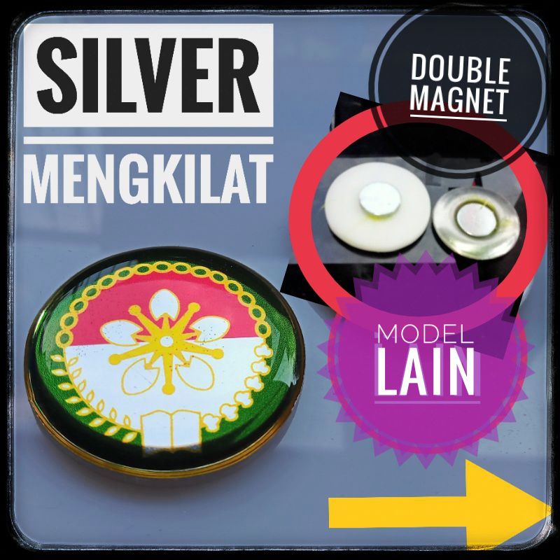 Pin Dharma Wanita - Peniti &amp; Double Magnet