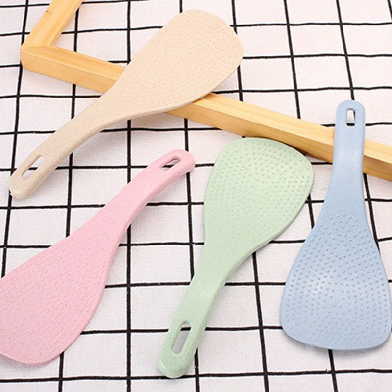 Environmental Wheat Straw  Rice Paddle Scoop / Kitchen  Non-stick Ladle Table Rice Scoop / Kitchen Serving Accessories