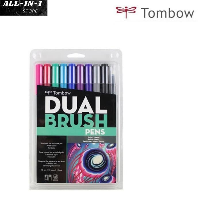 

(BISA COD) TOMBOW ABT 10 color set Galaxy Palette - Art Brush Pen Set HEMAT Kode 129