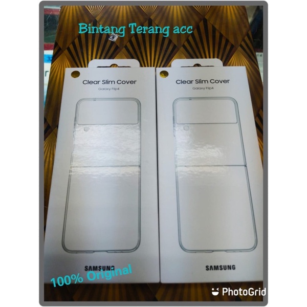 SAMSUNG Clear Slim Cover Galaxy Flip4 Flip 4 Original