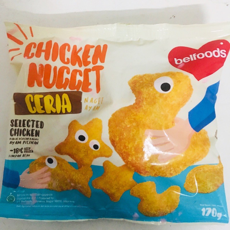 

Nugget Ayam Belfoods Ceria 170gr