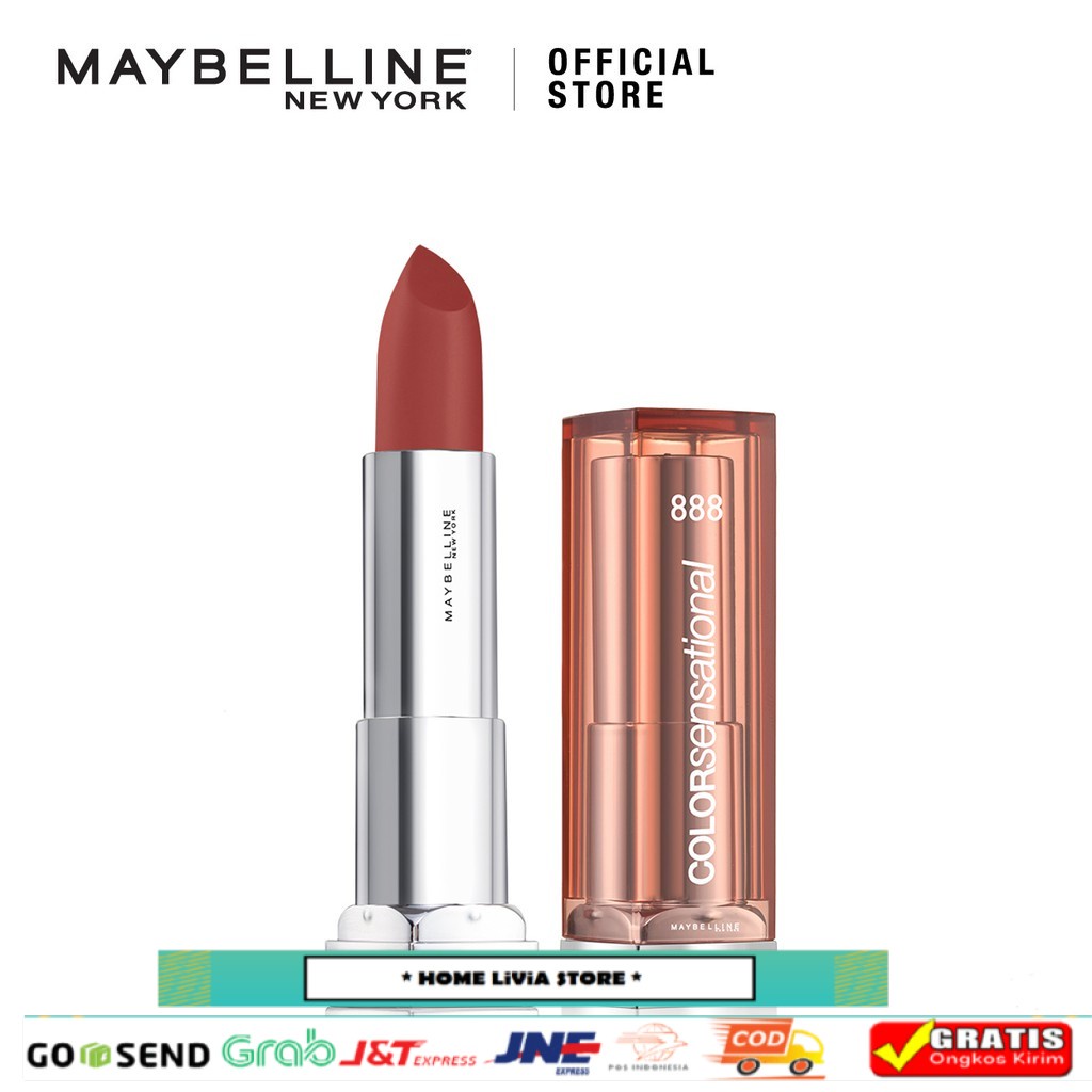 Maybelline Color Sensational Satin Lipstick Make Up Thriller Nude (Lipstick Satin Warna Intens)