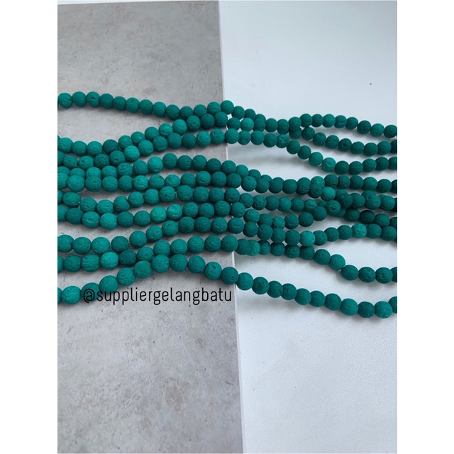 renceng GREEN lava stone HIJAU 8mm batu akik merapi larva DIFFUSER