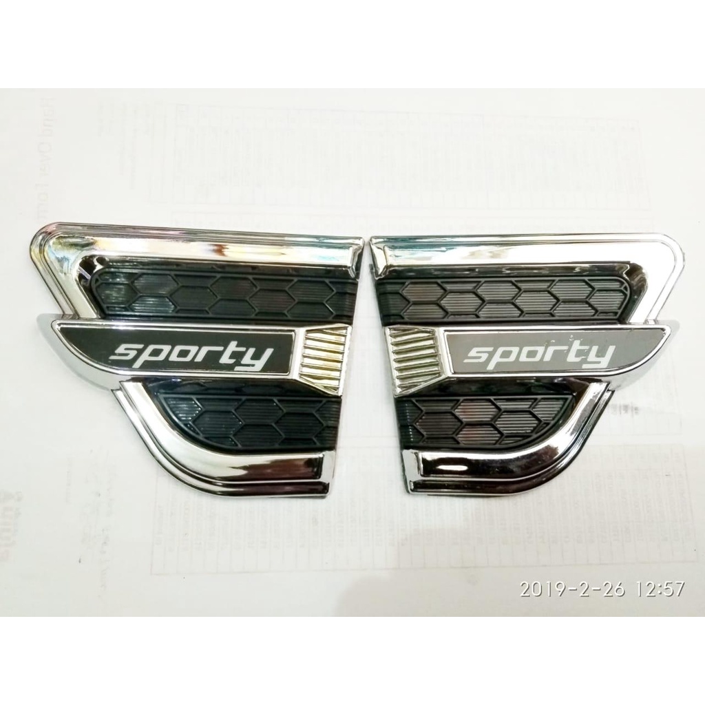 LR-SVM-SVMSSY - SIDE VENT/AIR SCOOP SMPNG SPORTY CALYA/SIGRA/AVANZA/XENIA DLL UNIVERSAL SEMUA MOBIL