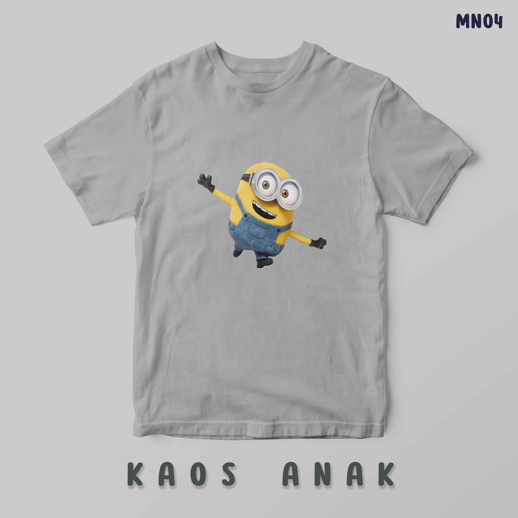 [KAOS ANAK] Minions minion oblong custom tshirt laki perempuan boy girl santai rumah  katun cotton best quality