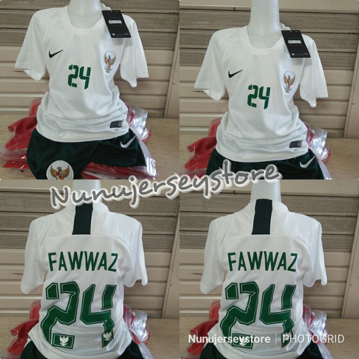 NJSTO1423 JERSEY BAJU BOLA ANAK KIDS INDONESIA AWAY 1819 GRADE ORI PLUS NAMA