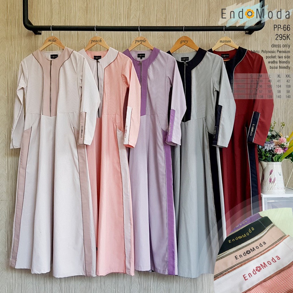 Gamis wanita muslimah endomoda PP 66