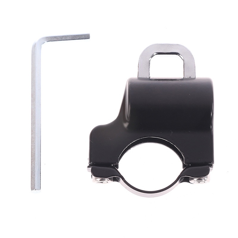 {LUCKID}Motorcycle Universal Helmet Lock Handlebar 22-26mm Anti-theft Security Motorbike