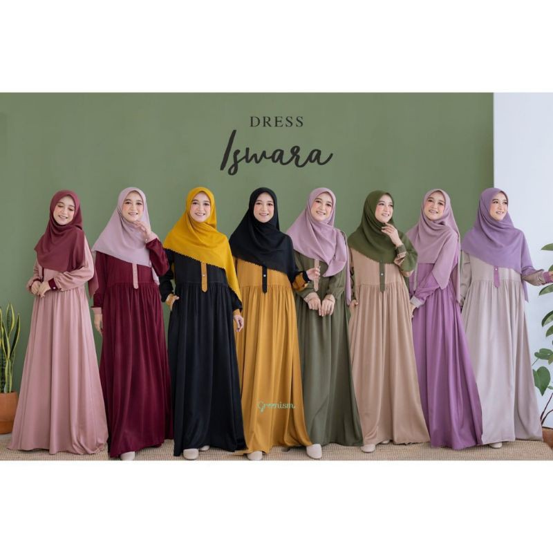 Gamis ISWARA By GREENISM Quality Premium Syar'i Dress