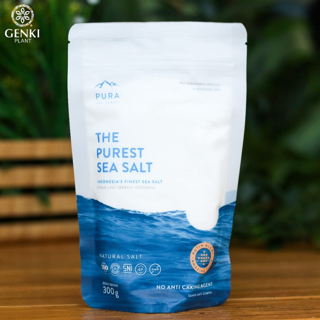 Jual Pura Purest Sea Salt Fine Garam Laut Natural Halus G Shopee Indonesia