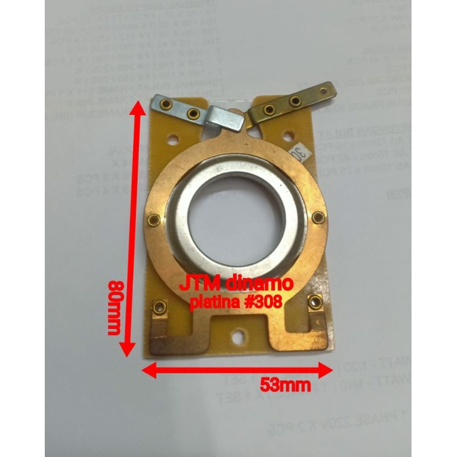 platina #308-Platina dinamo-platina electro motor-otomatis dinamo/electro motor