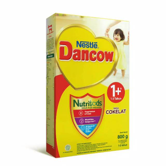 DANCOW 1+ NUTRITODS VANILLA/COKELAT/MADU 400 gr/800gr